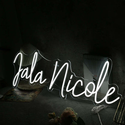 Jala Nicole White Led Neon Sign | Shineneon