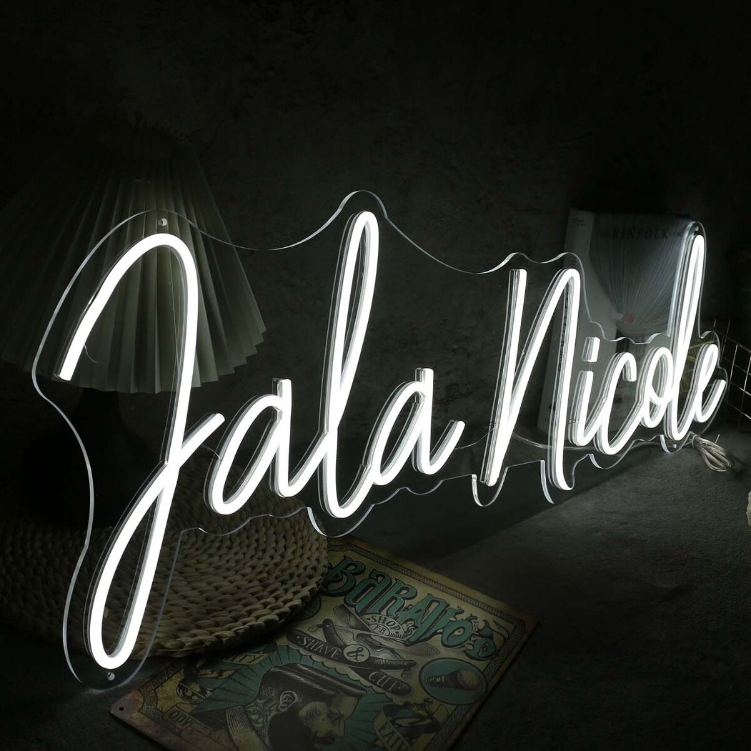 Jala Nicole White Led Neon Sign - Shineneon