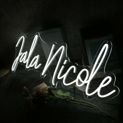 Jala Nicole White Led Neon Sign - Shineneon