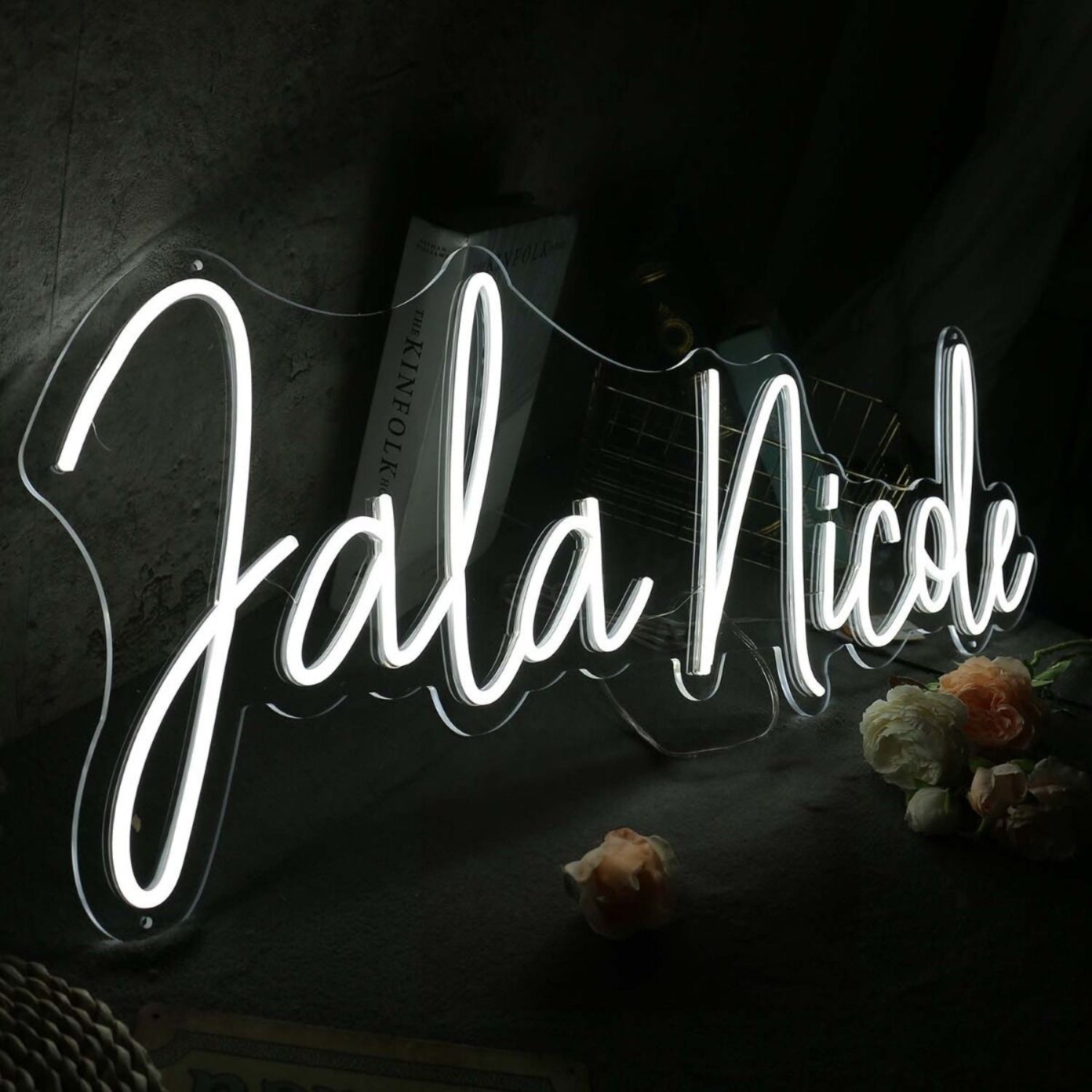 Jala Nicole White Led Neon Sign - Shineneon