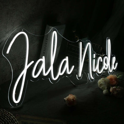 Jala Nicole White Led Neon Sign - Shineneon