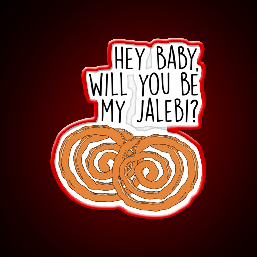 Jalebi Baby Snack Lines Snack Food Led Neon Sign Rgb Color - Shineneon