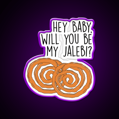 Jalebi Baby Snack Lines Snack Food Led Neon Sign Rgb Color - Shineneon