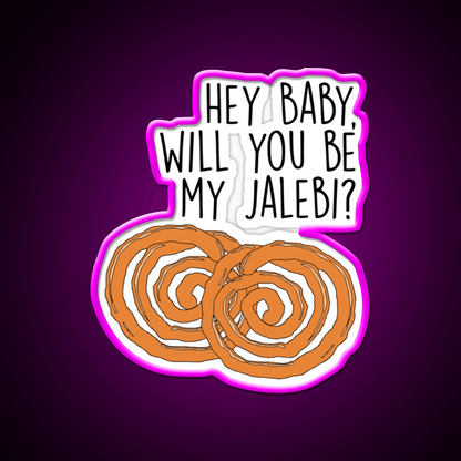 Jalebi Baby Snack Lines Snack Food Led Neon Sign Rgb Color - Shineneon
