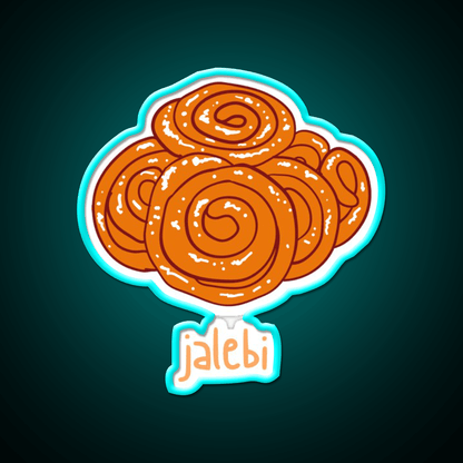 Jalebi Snack Food Led Neon Sign Rgb Color - Shineneon