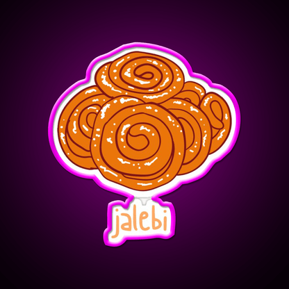 Jalebi Snack Food Led Neon Sign Rgb Color - Shineneon