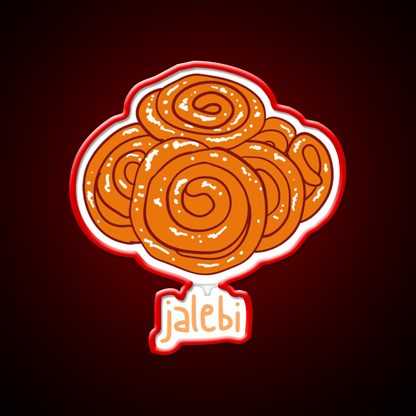 Jalebi Snack Food Led Neon Sign Rgb Color - Shineneon