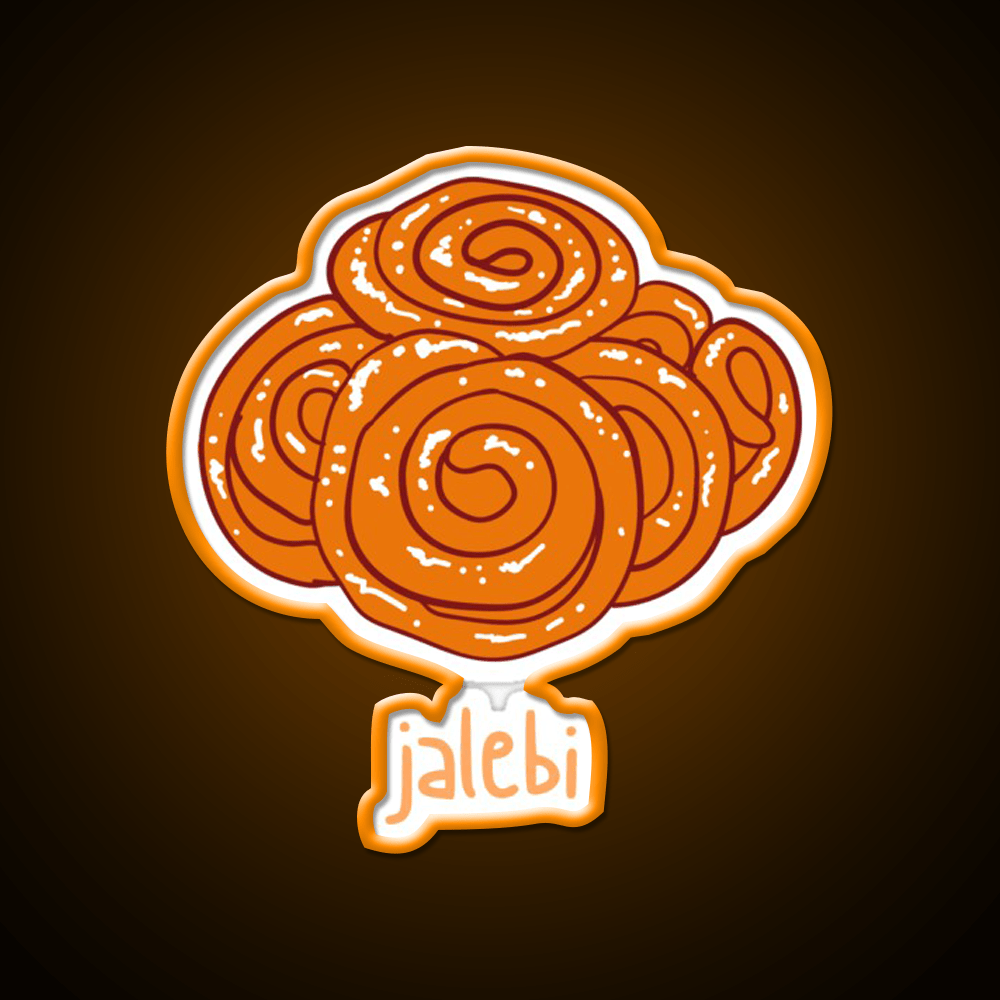Jalebi Snack Food Led Neon Sign Rgb Color - Shineneon