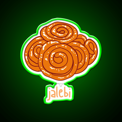 Jalebi Snack Food Led Neon Sign Rgb Color - Shineneon