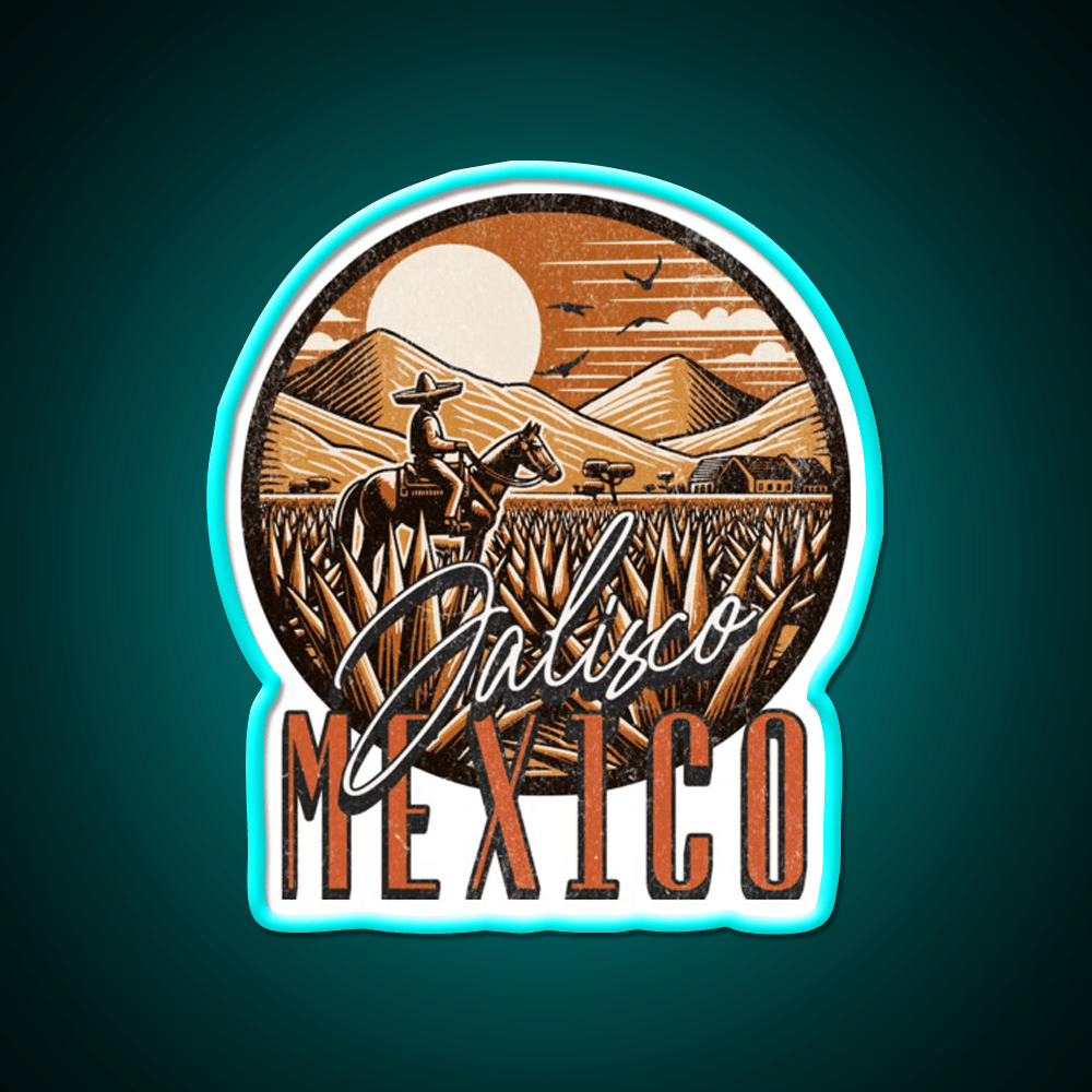 Jalisco Mexico Party Drink Tequila Led Neon Sign Rgb Color - Shineneon