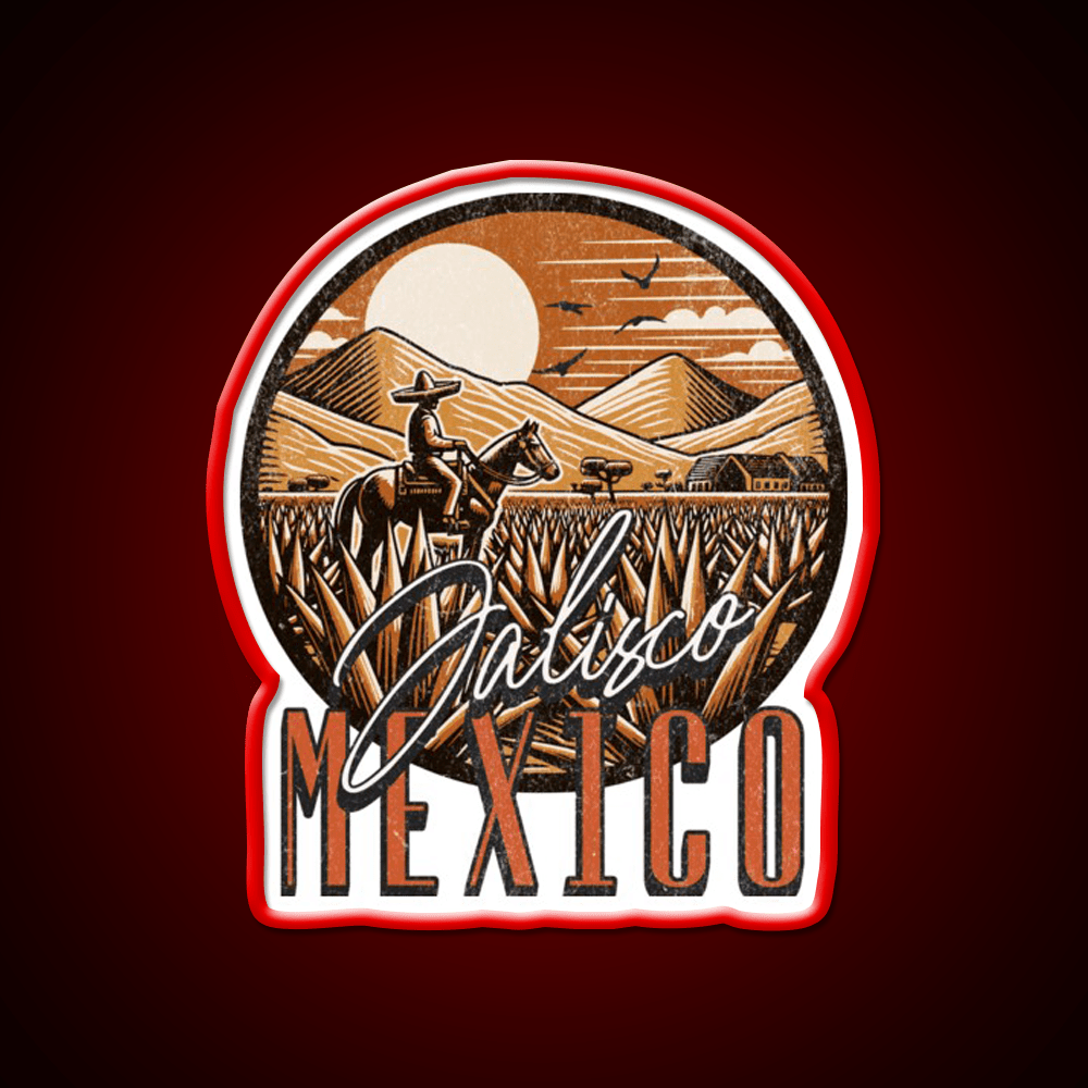 Jalisco Mexico Party Drink Tequila Led Neon Sign Rgb Color - Shineneon