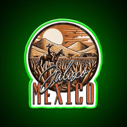 Jalisco Mexico Party Drink Tequila Led Neon Sign Rgb Color - Shineneon