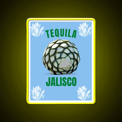 Jalisco Party Drink Tequila Led Neon Sign Rgb Color - Custom LED neon sign front view