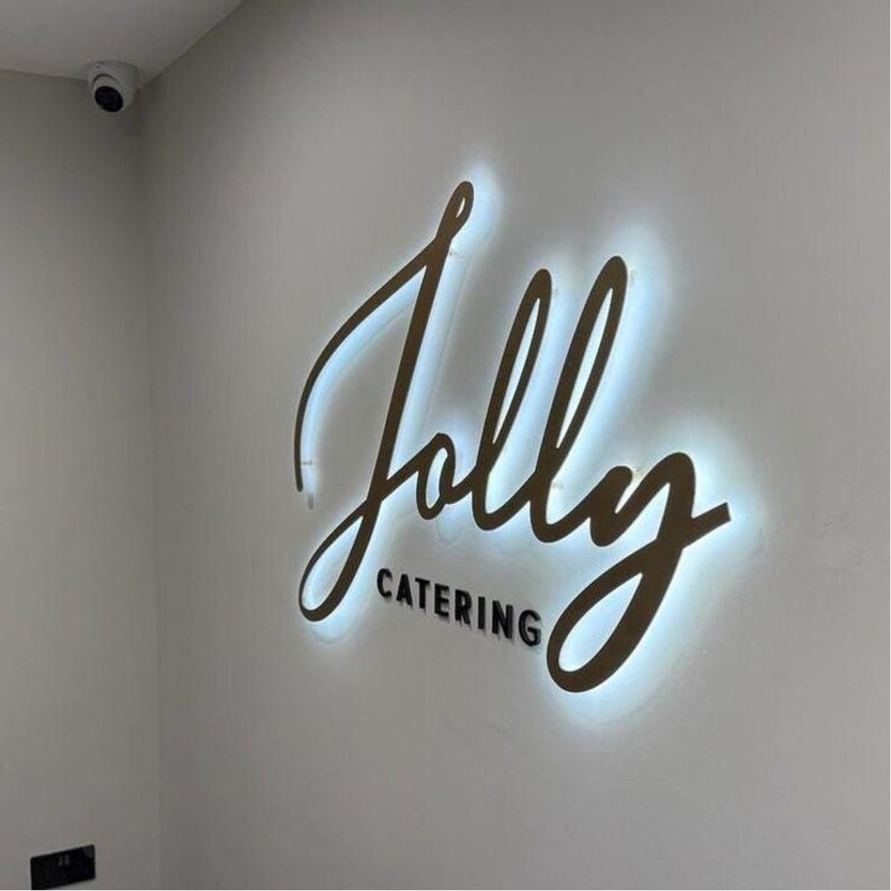 Jally Catering 3D Backlit Channel Letters Led Light Sign - Shineneon