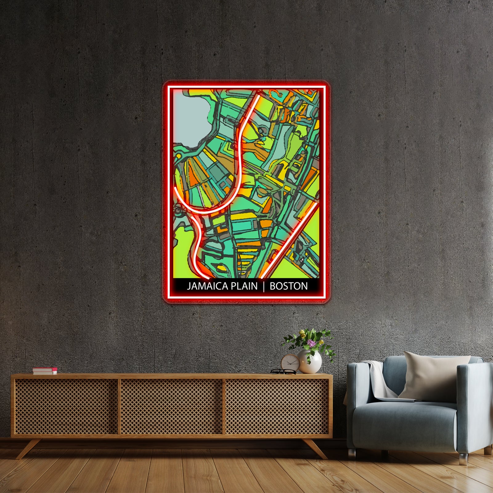 Jamaica Plain Ma Wall Artwork Neon Signs | Shineneon