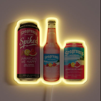 Jamaican Me Happy Pack Rgb Led Neon Sign - Custom LED neon sign front view