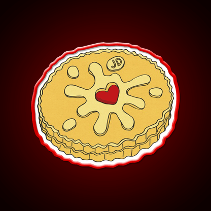 Jammy Dodger Snack Food Led Neon Sign Rgb Color - Shineneon