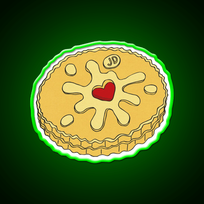 Jammy Dodger Snack Food Led Neon Sign Rgb Color - Shineneon