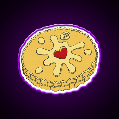 Jammy Dodger Snack Food Led Neon Sign Rgb Color - Shineneon