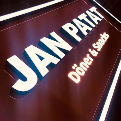Jan Patat 3D Frontlit Letters Metal Led Sign - Shineneon