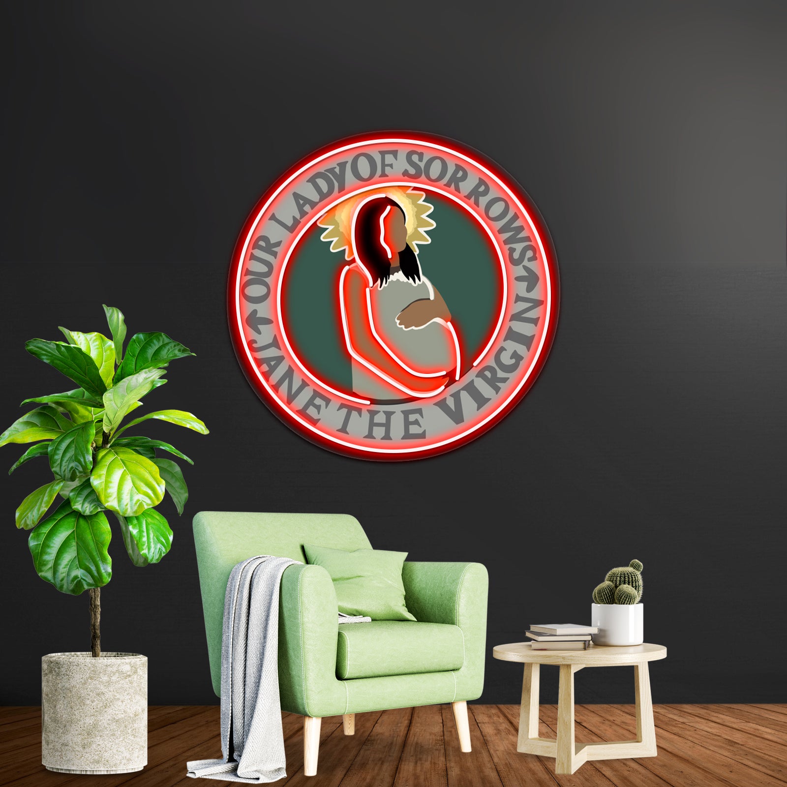 Jane The Virgin Coin Artwork Room Lights Neon | Shineneon