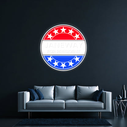 Janeway For President Artwork Room Lights Neon - LED neon sign view 8