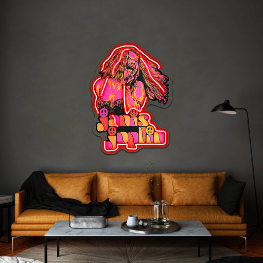 Janis Pop Artwork Room Lights Neon