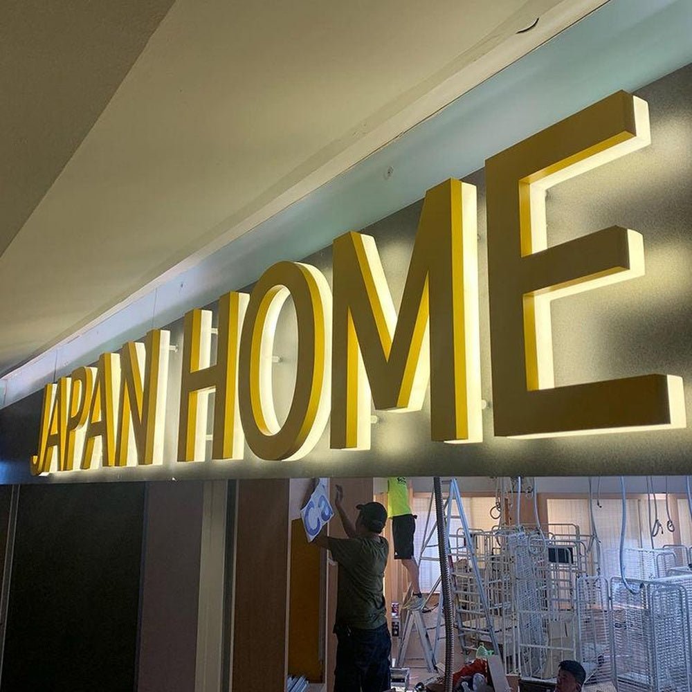 Japan Home 3D Backlit Letters Aluminum Metal Led Sign - Shineneon