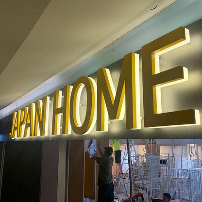 Japan Home 3D Backlit Letters Aluminum Metal Led Sign - Shineneon