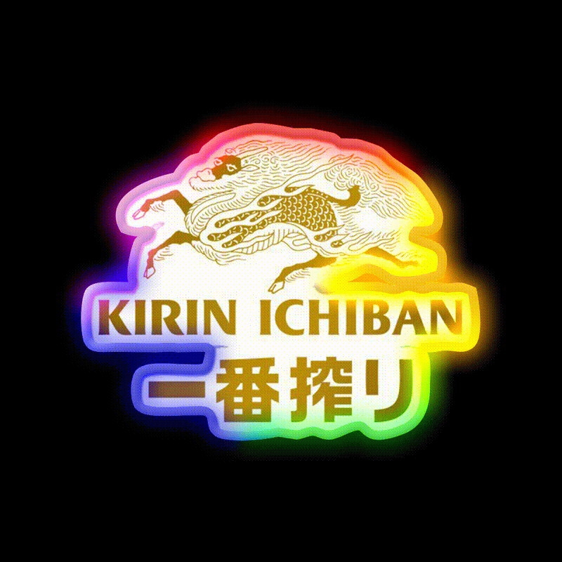 Japanese Beer Bar Decor Led Neon Sign Rgb Color - LED neon sign close-up detail