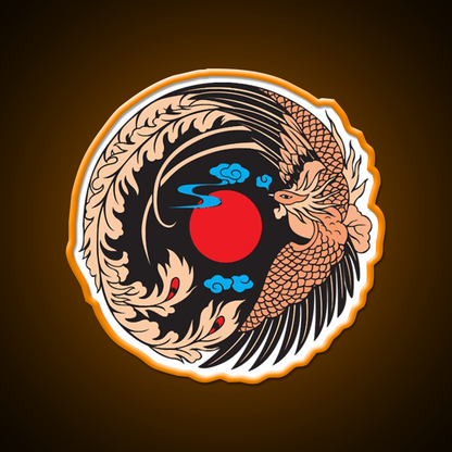 Japanese Crane Bird Symbol Asian Cultural Led Neon Sign Rgb Color - LED neon sign view 6