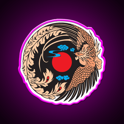 Japanese Crane Bird Symbol Asian Cultural Led Neon Sign Rgb Color - Shineneon