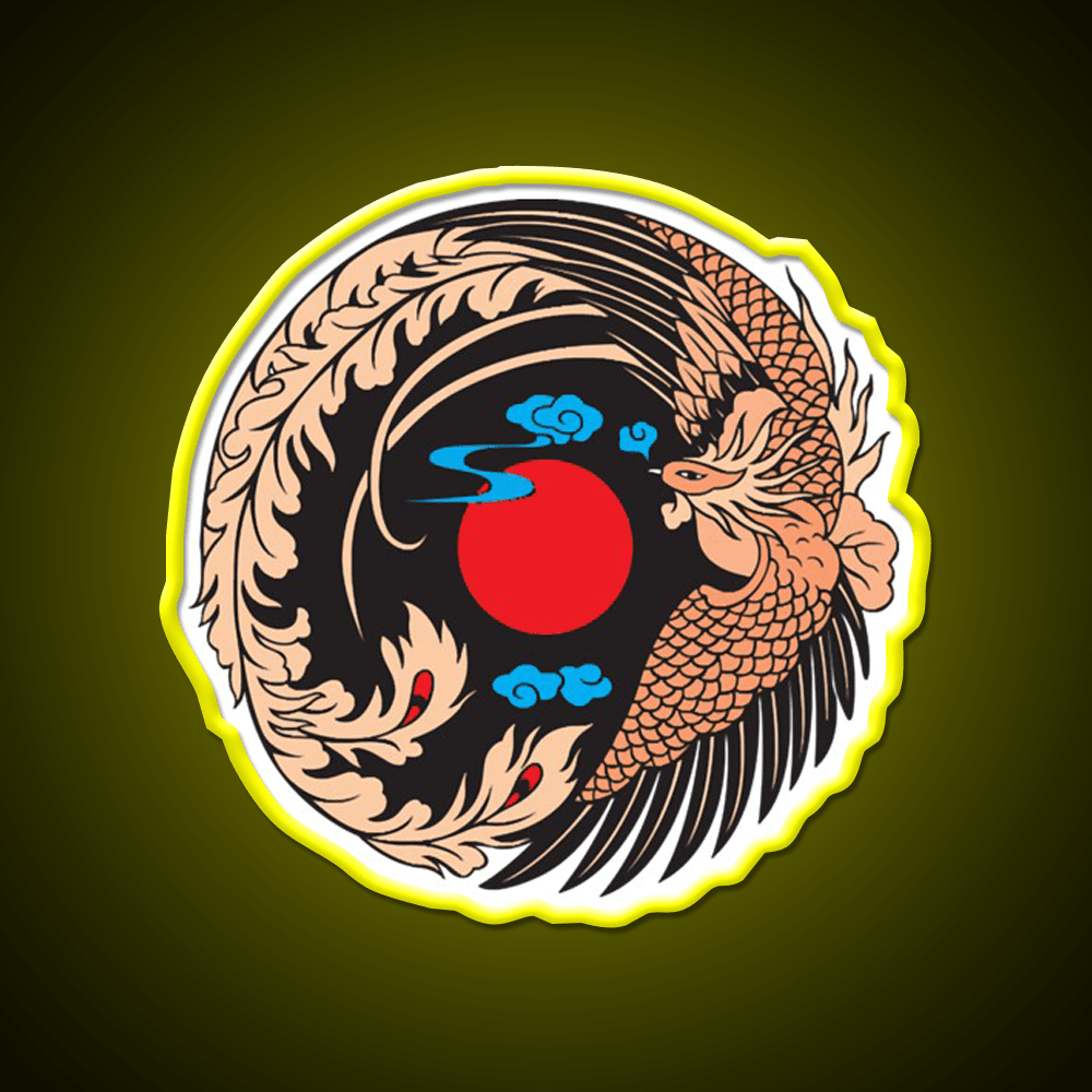 Japanese Crane Bird Symbol Asian Cultural Led Neon Sign Rgb Color - Shineneon