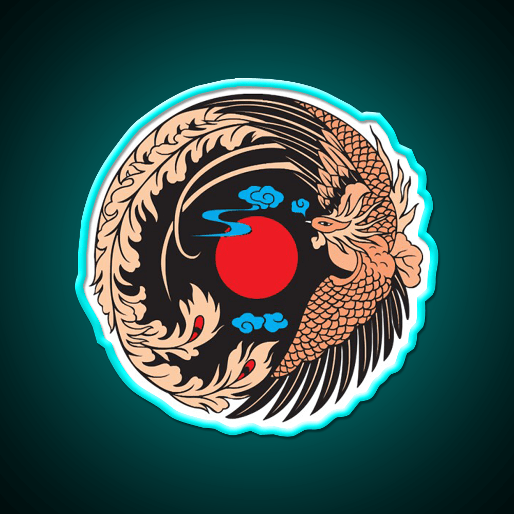Japanese Crane Bird Symbol Asian Cultural Led Neon Sign Rgb Color - Shineneon