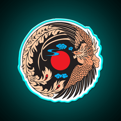 Japanese Crane Bird Symbol Asian Cultural Led Neon Sign Rgb Color - Shineneon