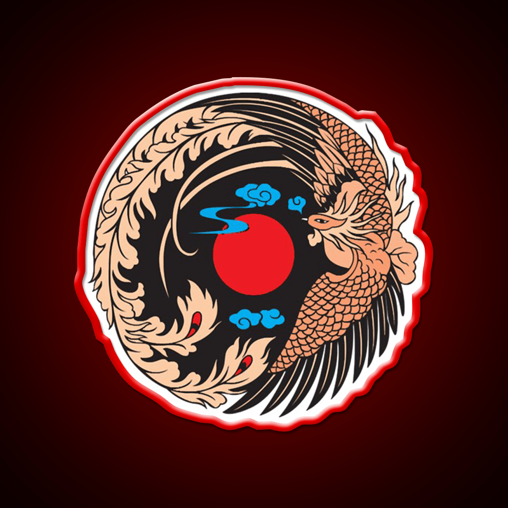Japanese Crane Bird Symbol Asian Cultural Led Neon Sign Rgb Color - Shineneon