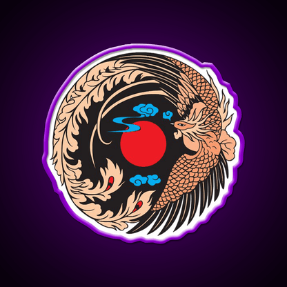 Japanese Crane Bird Symbol Asian Cultural Led Neon Sign Rgb Color - Shineneon