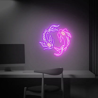 Japanese Fish Neon Art Koi Lover Gift Wall Decor Led Neon Signs | Shineneon