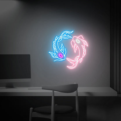 Japanese Fish Neon Art Koi Lover Gift Wall Decor Led Neon Signs | Shineneon