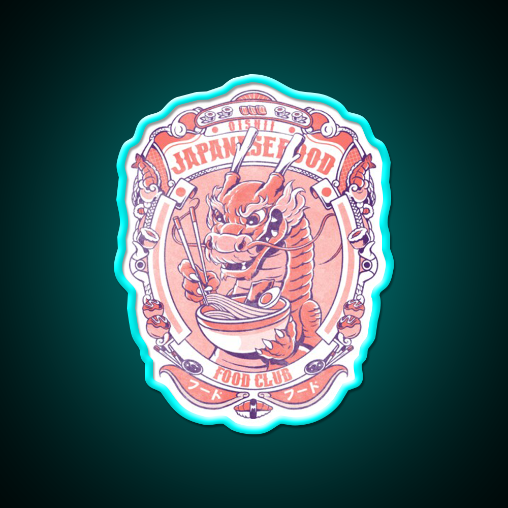 Japanese Food Club Led Neon Sign Chinese Food Rgb Color