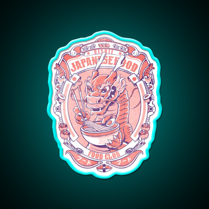 Japanese Food Club Led Neon Sign Chinese Food Rgb Color