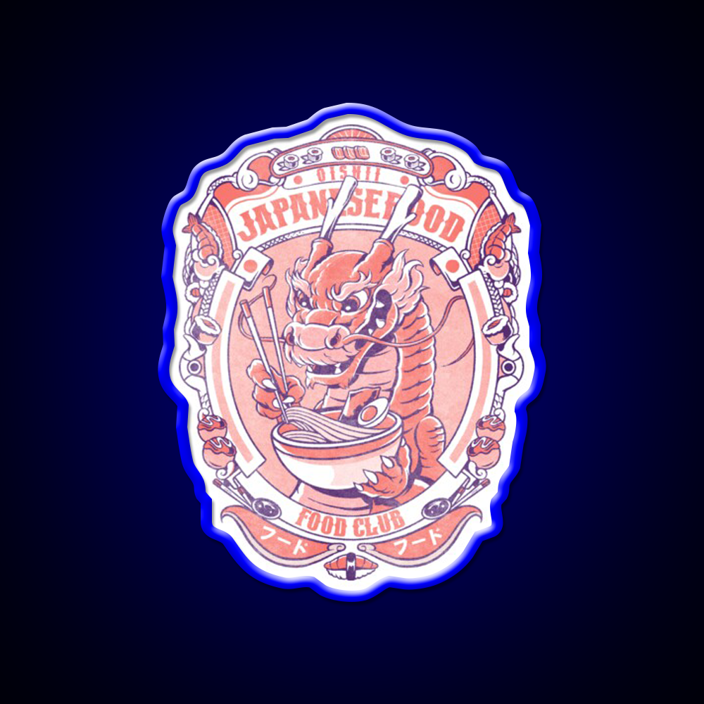 Japanese Food Club Led Neon Sign Chinese Food Rgb Color