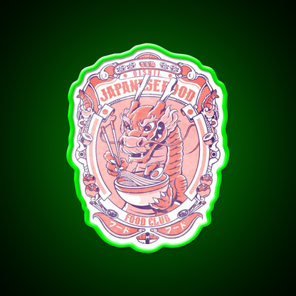 Japanese Food Club Led Neon Sign Chinese Food Rgb Color