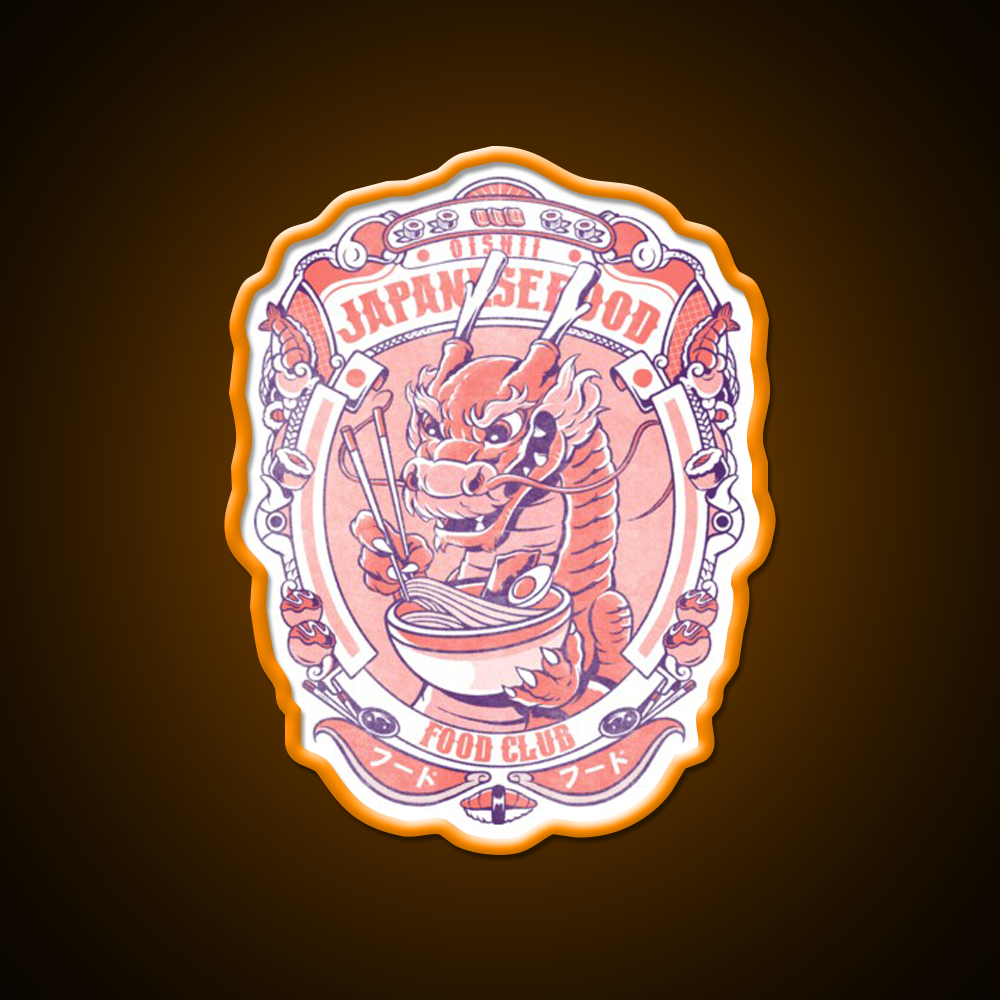 Japanese Food Club Led Neon Sign Chinese Food Rgb Color