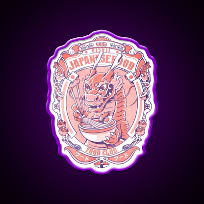 Japanese Food Club Led Neon Sign Chinese Food Rgb Color