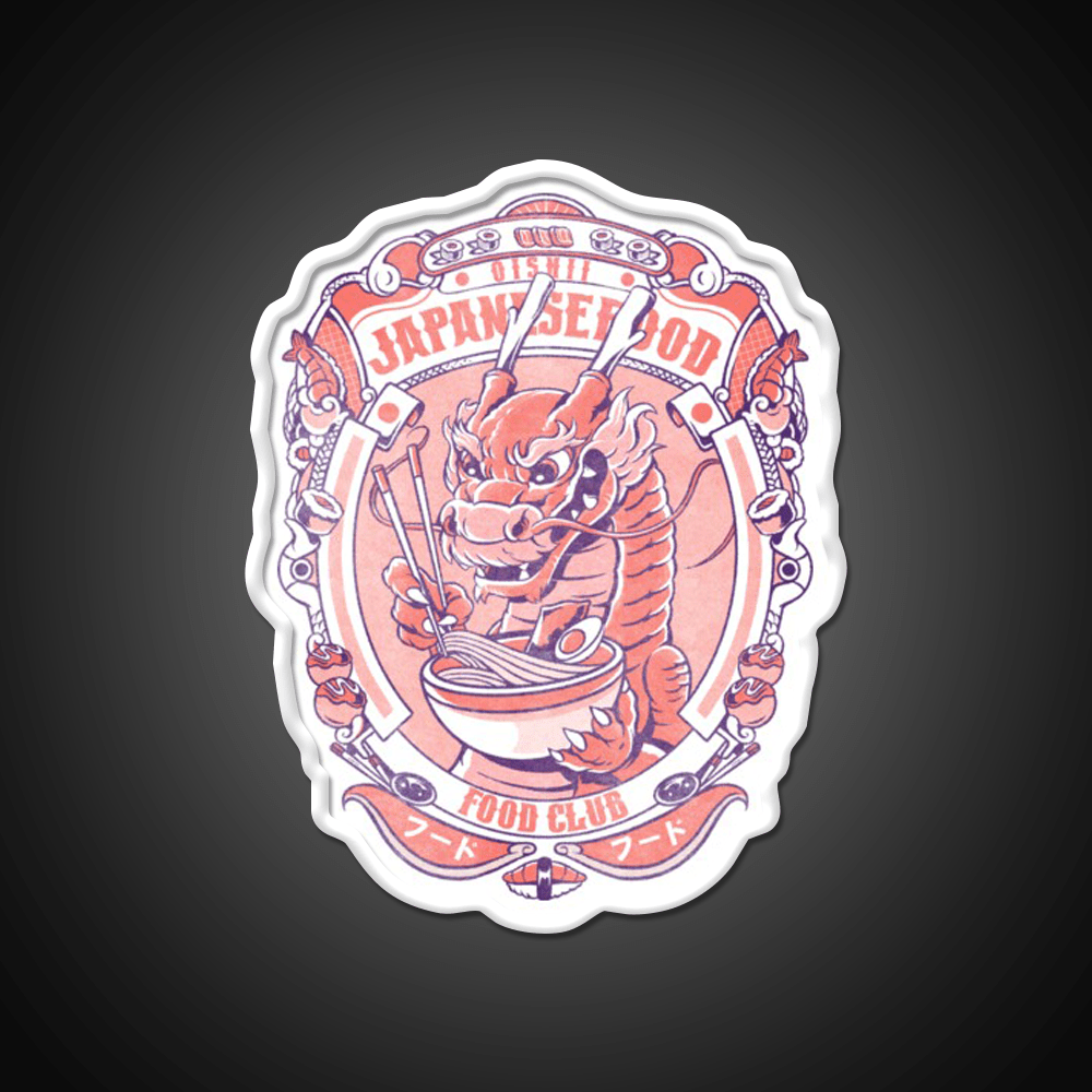 Japanese Food Club Led Neon Sign Chinese Food Rgb Color - Shineneon