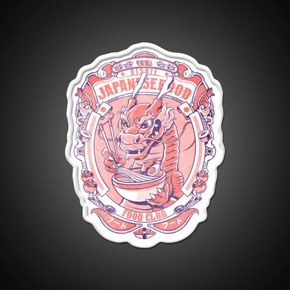 Japanese Food Club Led Neon Sign Chinese Food Rgb Color - Shineneon