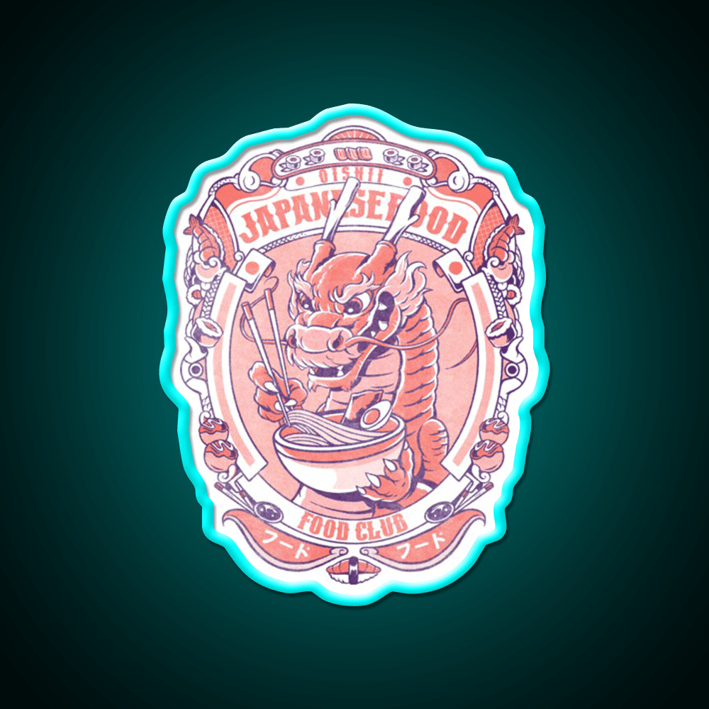 Japanese Food Club Led Neon Sign Chinese Food Rgb Color - Shineneon