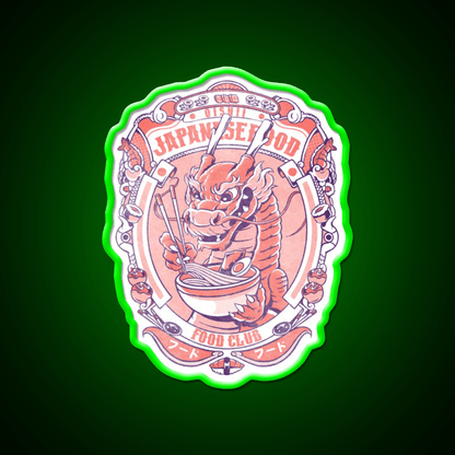 Japanese Food Club Led Neon Sign Chinese Food Rgb Color - Shineneon