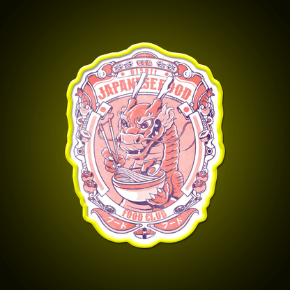 Japanese Food Club Led Neon Sign Chinese Food Rgb Color - Shineneon